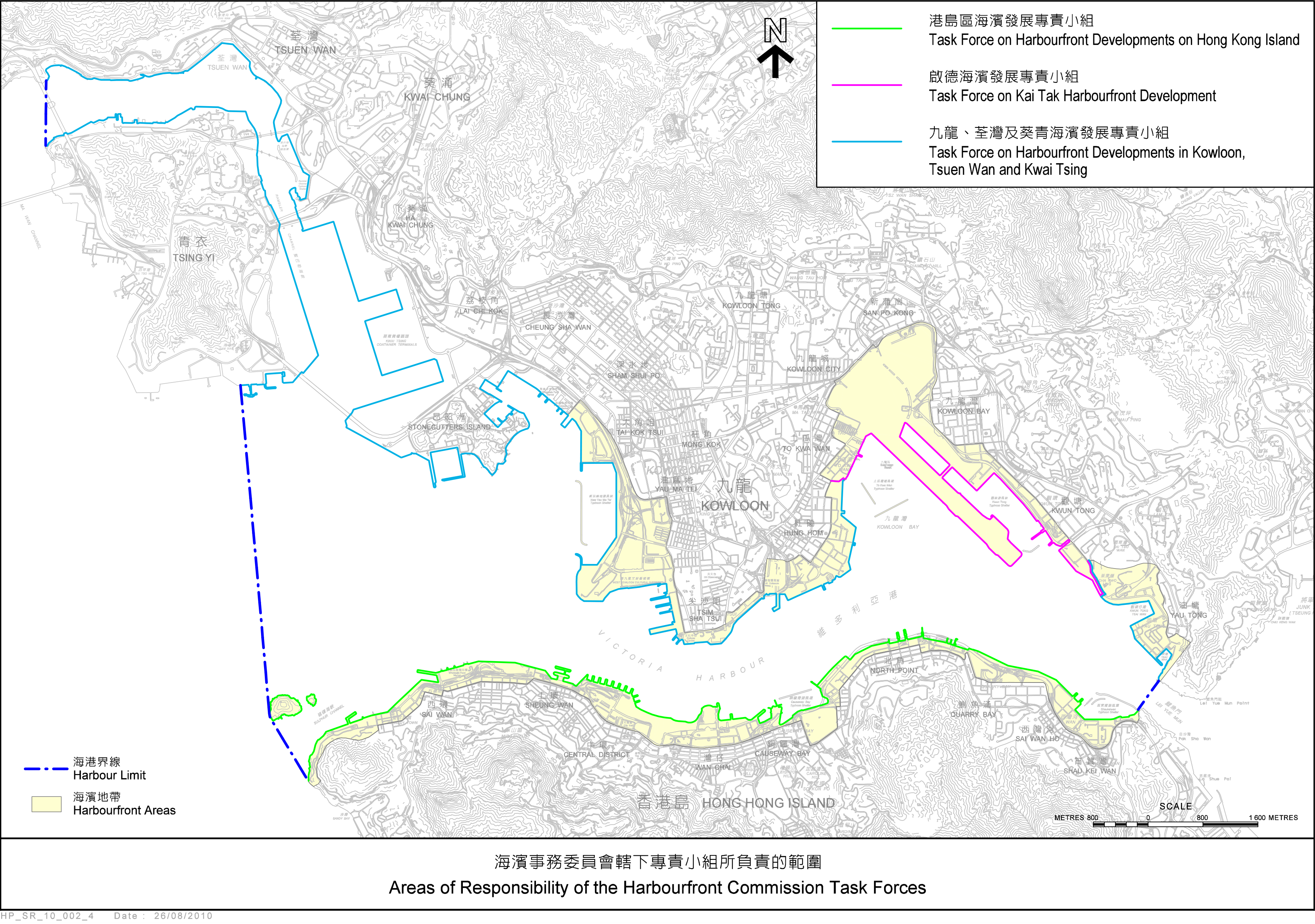 Map of Harbourfront Areas